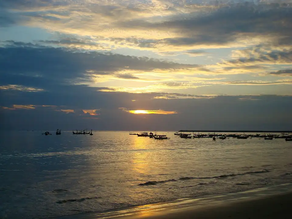 The curve of Jimbaran Bay