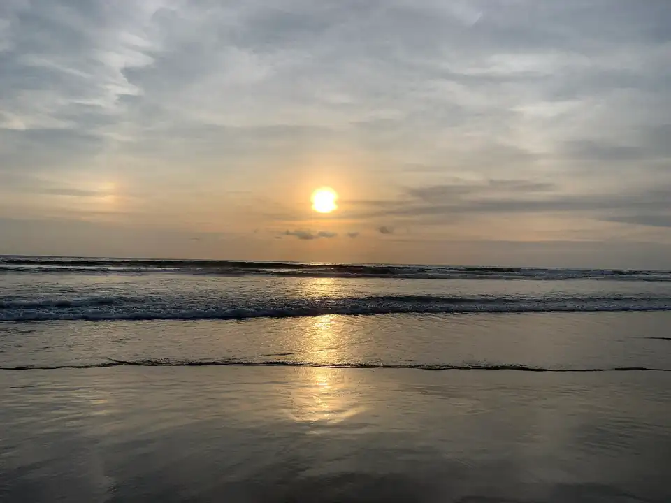 Sunset over Double Six Beach