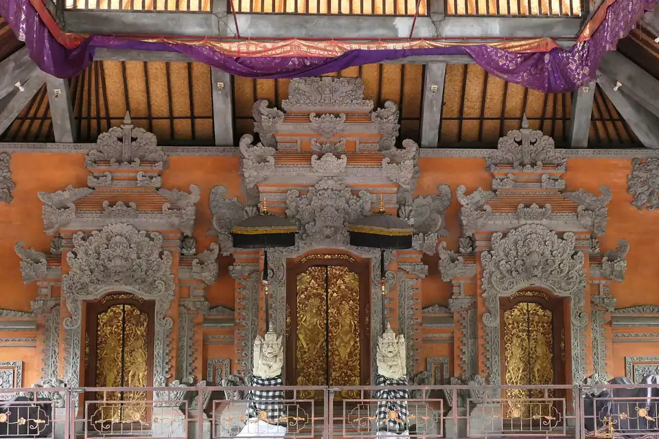 The dance stage in the courtyard of Ubud Palace