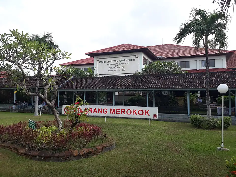 The burns unit building at Sanglah Hospital in Denpasar, Bali