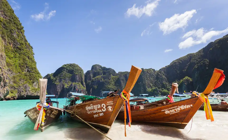 Maya Bay on Koh Phi Phi Leh in Thailand