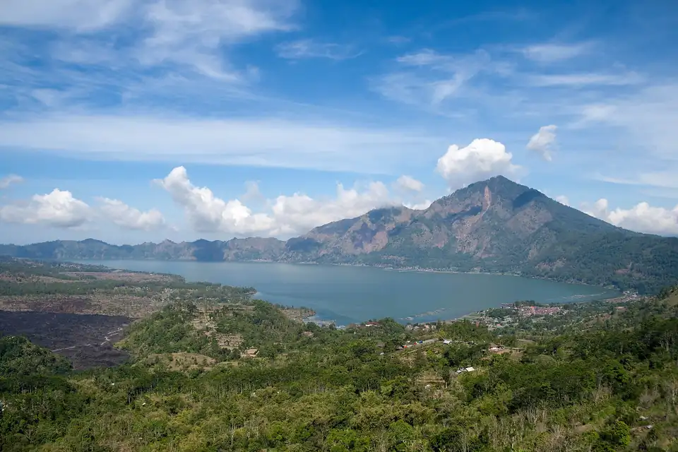 Lake Batur and Mount Abang