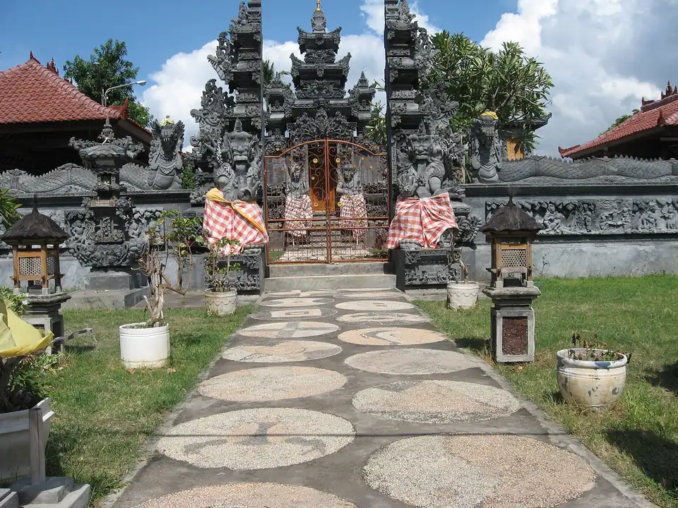 A temple beside the beach at Lovina