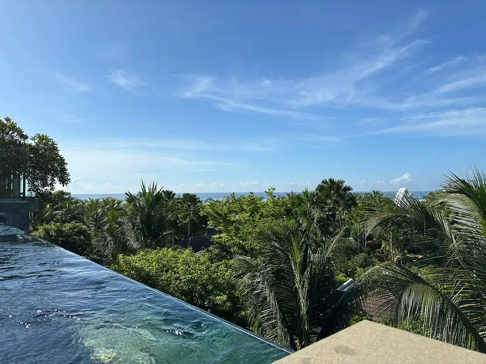 The Badung Strait seen from Nusa Dua towards Benoa