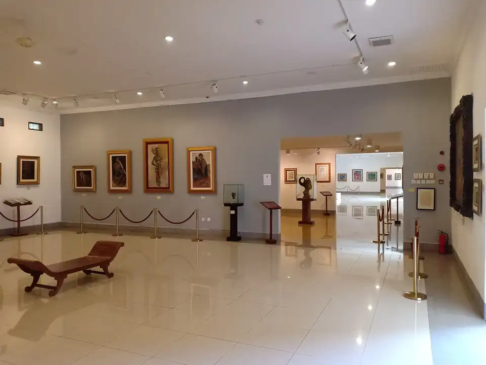 A gallery inside Museum Pasifika in Nusa Dua