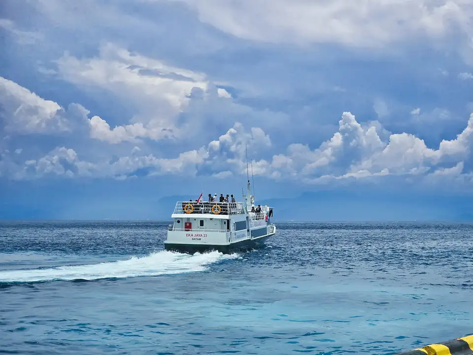 Boat to Nusa Penida
