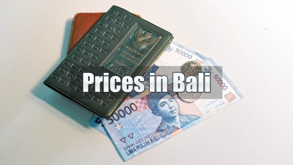 Colage with rupiah banknotes, wallet and text saying 