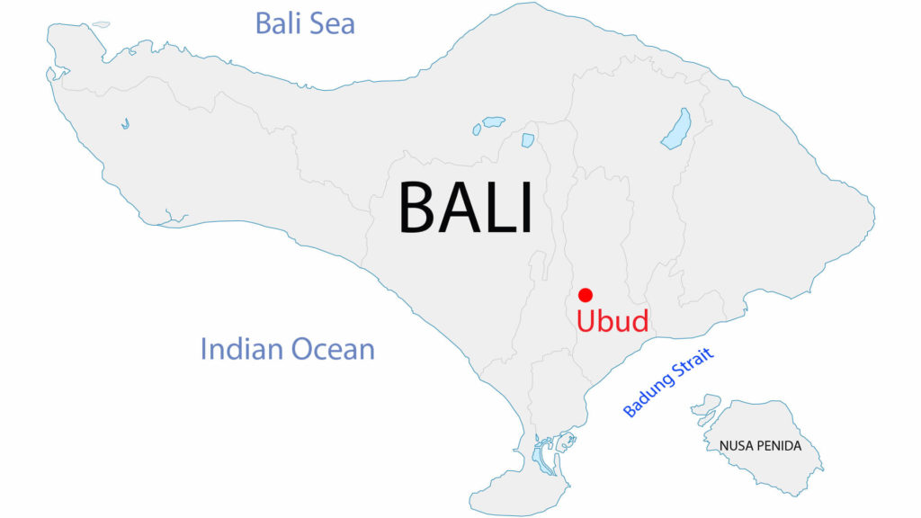 Ubud Location Market on Tha Map